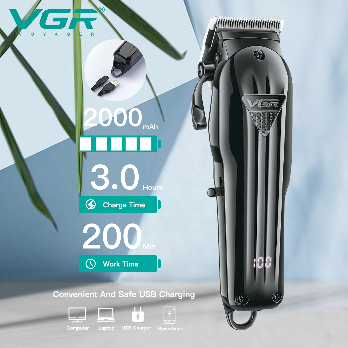 ماشین اصلاح موی سر و صورت VGR مدل V-282