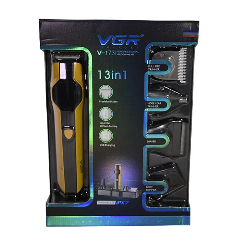  ماشین اصلاح موی صورت و بدن وی جی ار مدل V-173 VGR 