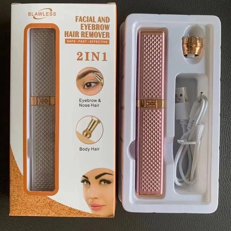  بسته بندی ماشین اصلاح موی بدن و صورت بانوان مدل HX-207 (دوکاره) 