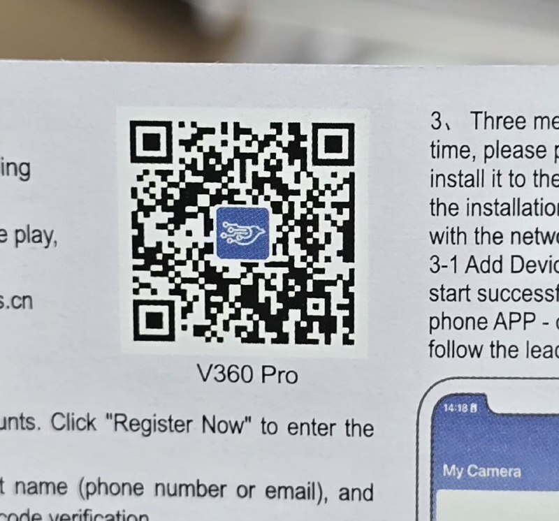  دوربین مدار بسته V360 pro 